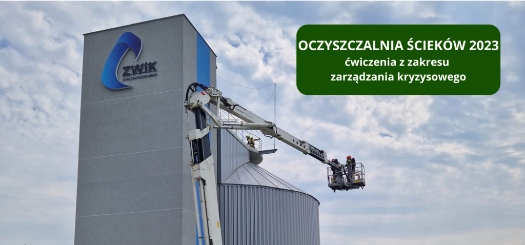 Ćwiczenia z zakresu zarządzania kryzysowego 2023 - oczyszczalnia ścieków