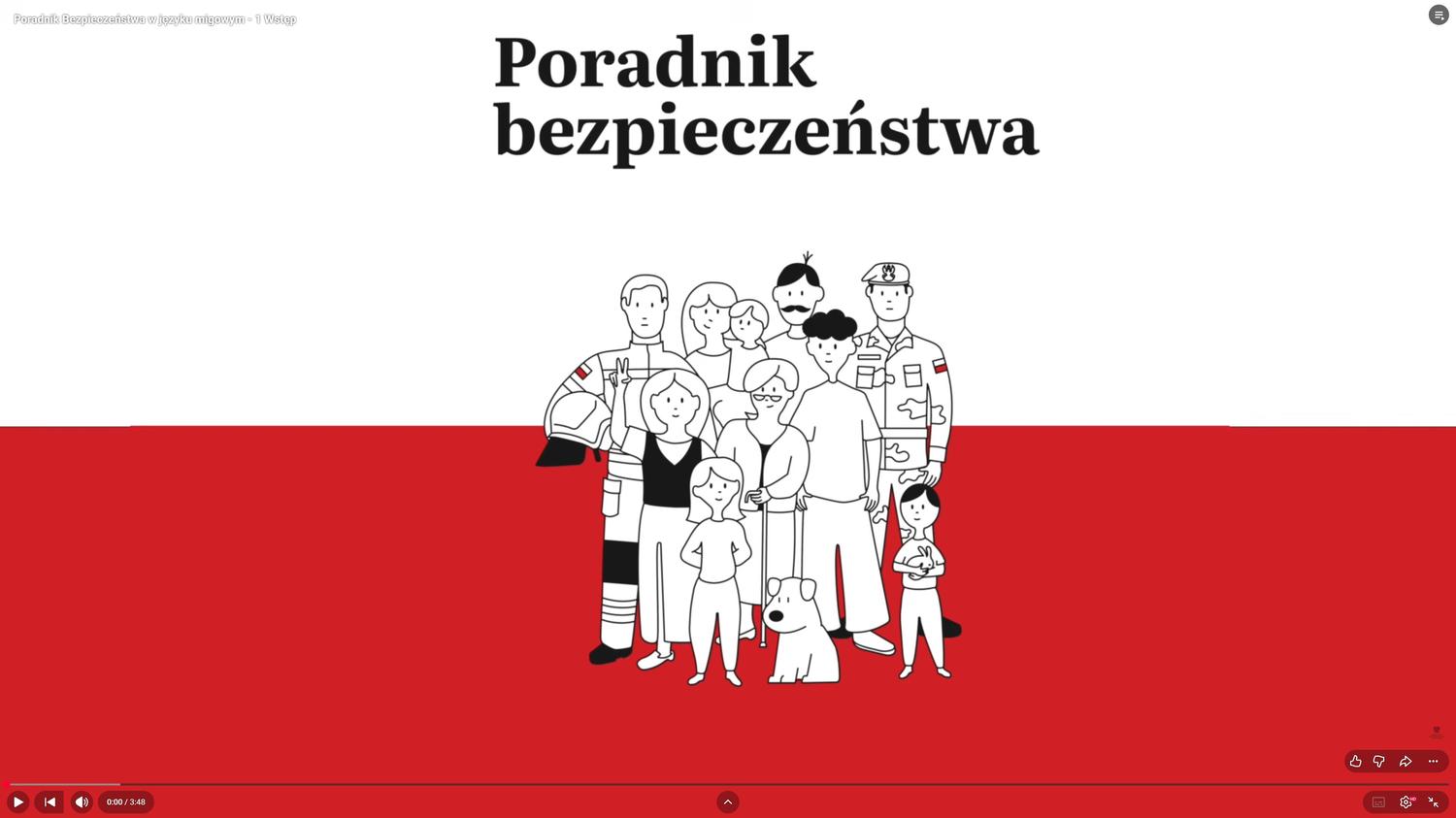 „Poradnik Bezpieczeństwa” dostępny także w Polskim Języku Migowym
