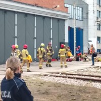 Ćwiczenia służb na terenie WKD w Grodzisku Mazowieckim