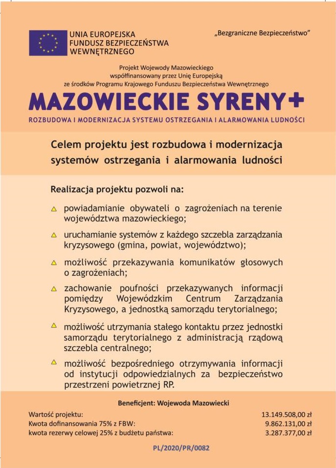 Projekt Mazowieckie Syreny +